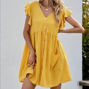 Women’s yellow sundress (size medium)